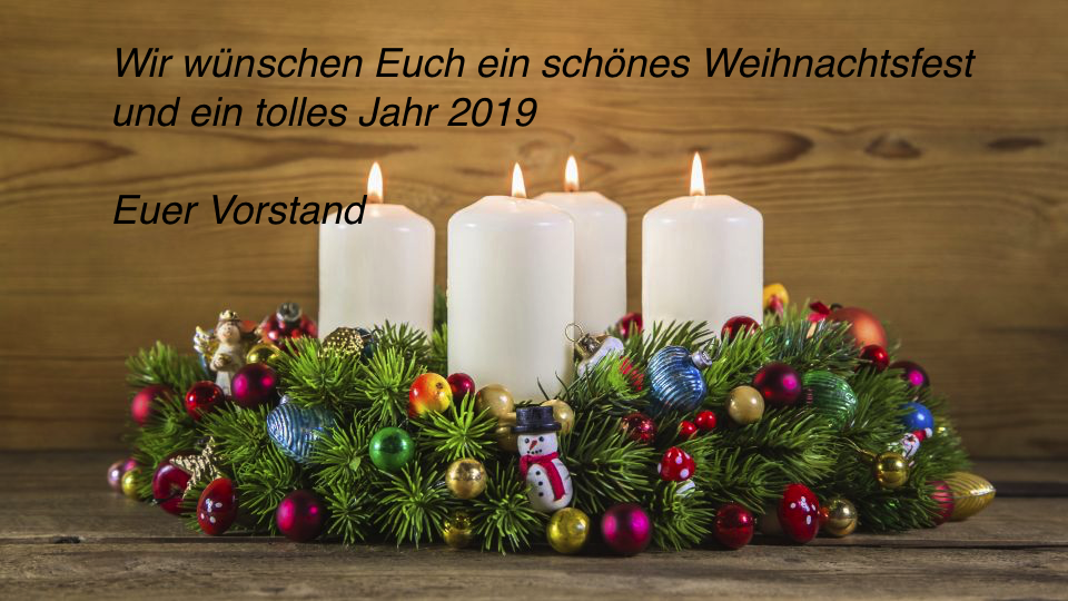 Frohe Weihnachten und einen Guten Rutsch in 2020