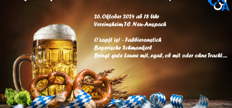 Oktoberfest am 26.10.2024 ab 18 Uhr